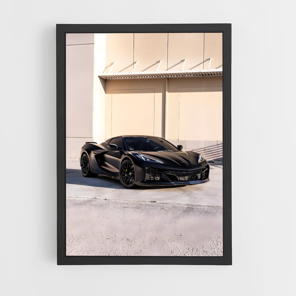 Poster Corvette en Crépuscule – affiche Chevrolet (vue 2)